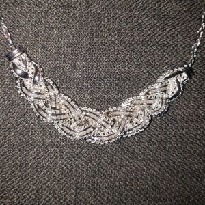 NWT 1 CT TW Diamonds and Brass Necklace